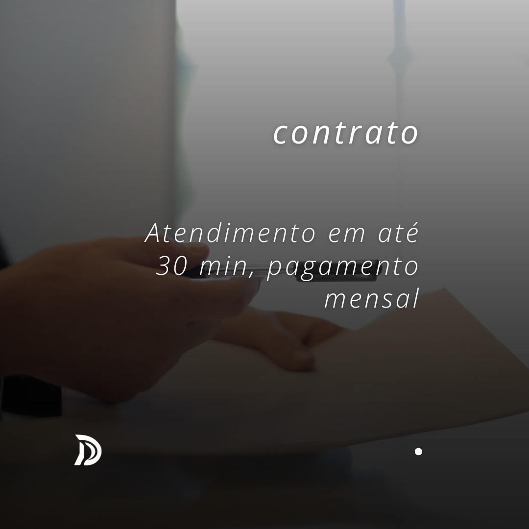Contrato - Atendimento em até 30 min pagamento mensal